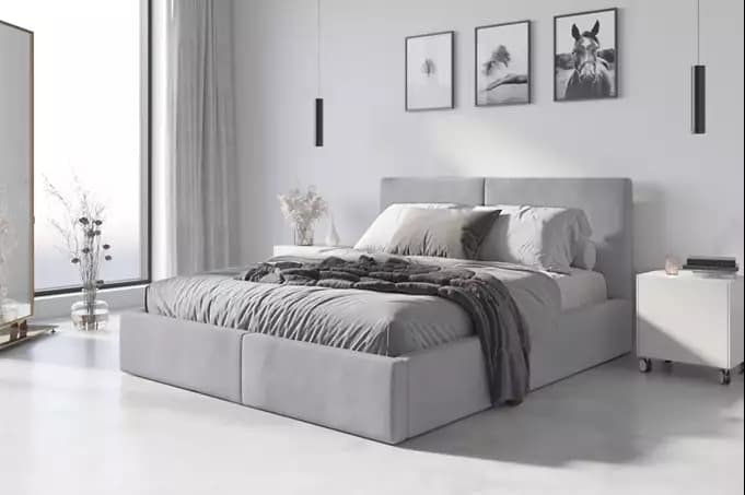 Tapicerowane łóżko 160×200 z pojemnikiem – modny element każdej sypialni