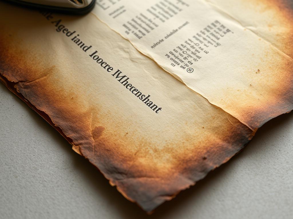 Efekt postarzania papieru żelazkiem - przyciemnione brzegi i tekstura Efekt postarzania papieru żelazkiem - przyciemnione brzegi i tekstura