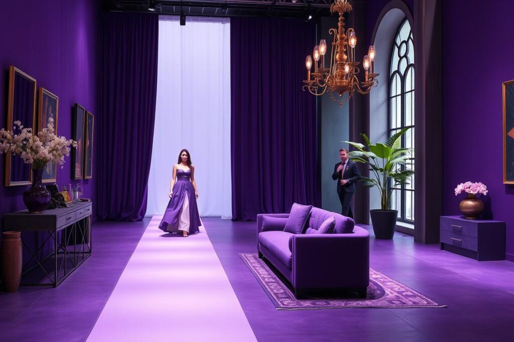 Kolor purpurowy we współczesnej modzie i designie