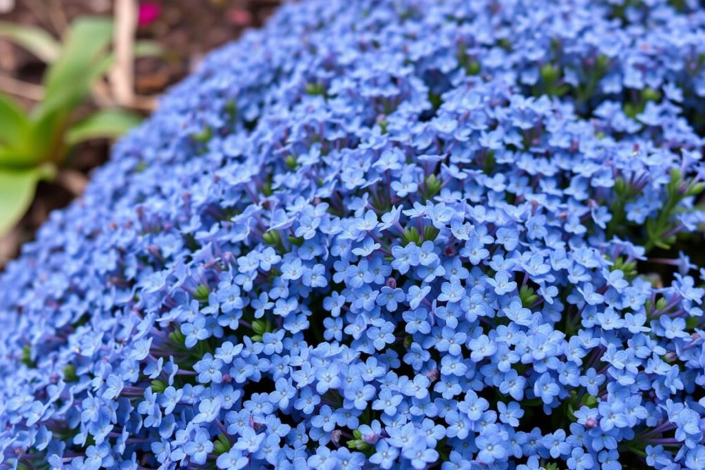 Lobelia przylądkowa z drobnymi niebieskimi kwiatami Lobelia przylądkowa z drobnymi niebieskimi kwiatami