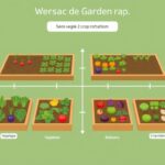 Płodozmian warzyw tabela - schemat rotacji warzyw na grządkach