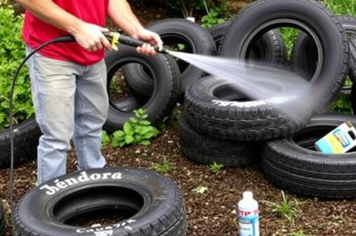 Ozdoby z opon do ogrodu: 20 kreatywnych pomysłów z instrukcją krok po kroku