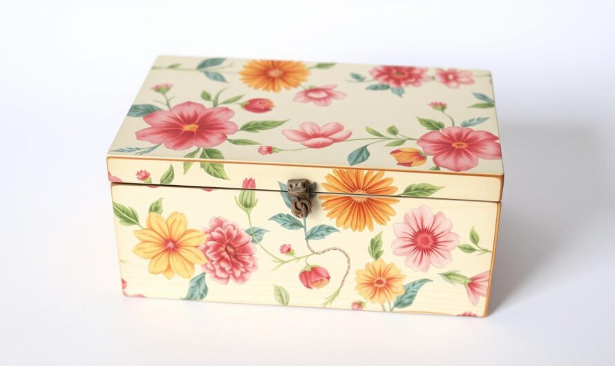 Przykład przedmiotu ozdobionego techniką decoupage dla początkujących
