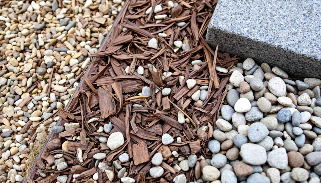 Różne materiały do wyłożenia wokół pomnika Różne materiały do wyłożenia wokół pomnika