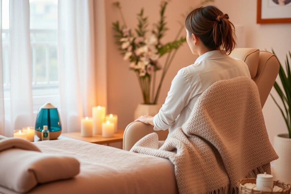 Atmosfera relaksacyjna podczas domowego pedicure