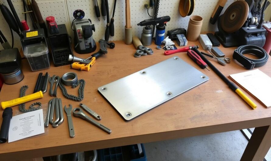 Narzędzia i materiały potrzebne do budowy kosiarki bijakowej do quada