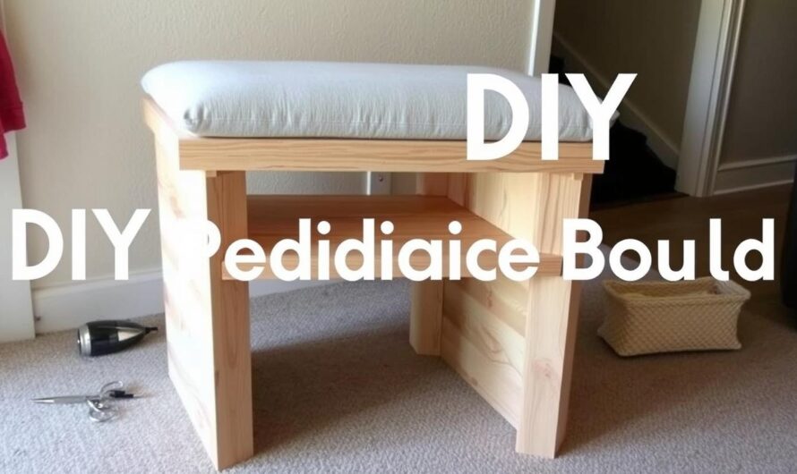 Podest do pedicure wykonany samodzielnie w domowych warunkach