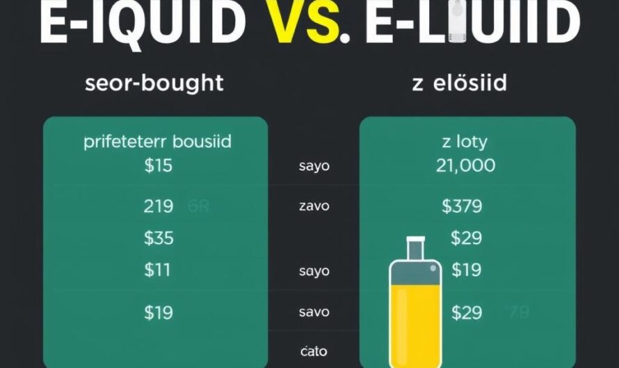 Porównanie kosztów gotowego liquidu i samodzielnie przygotowanego liquidu do e-papierosa