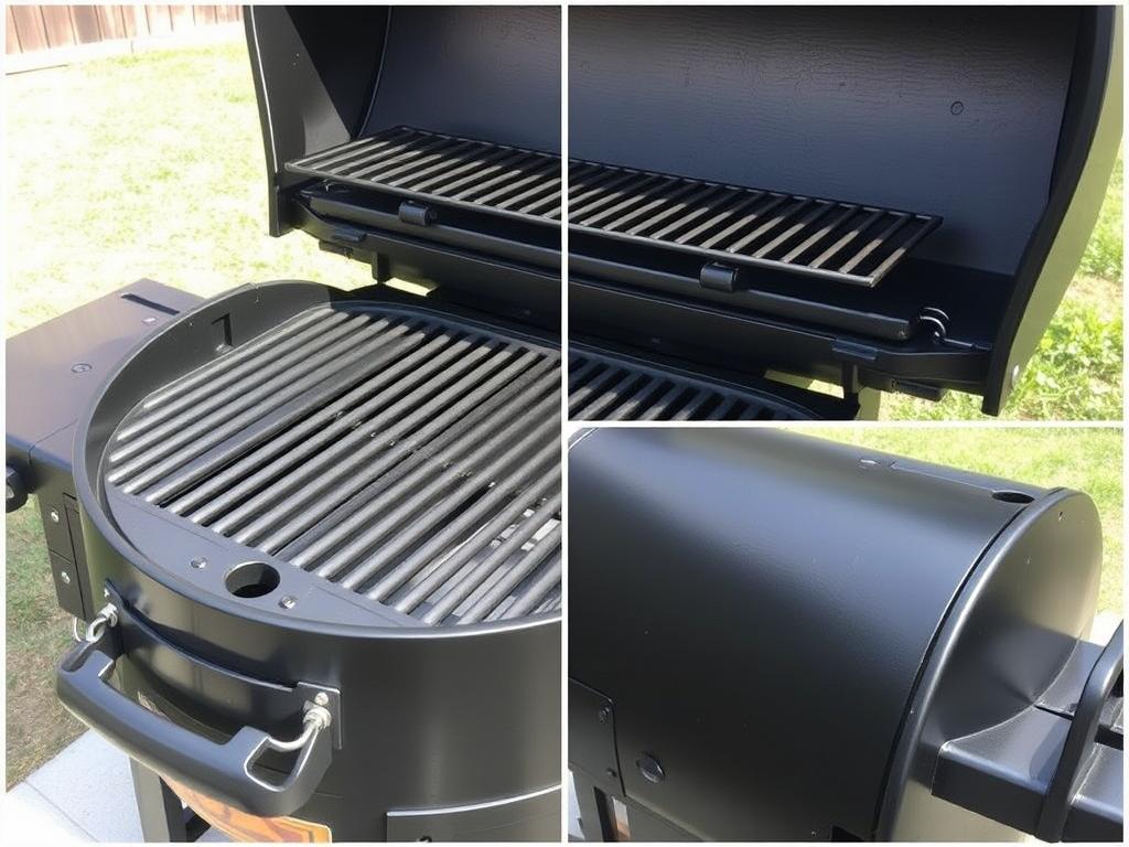 Prawidłowo pomalowany grill z beczki Prawidłowo pomalowany grill z beczki