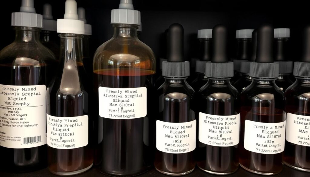 Proces dojrzewania (steeping) liquidu w ciemnym miejscu