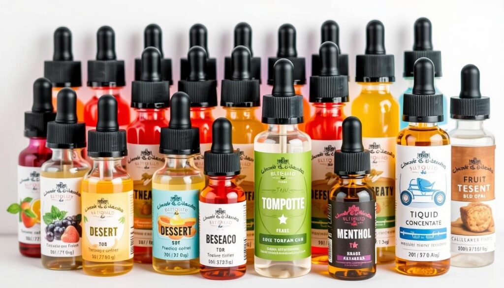 Różnorodne aromaty do tworzenia unikalnych smaków liquidu